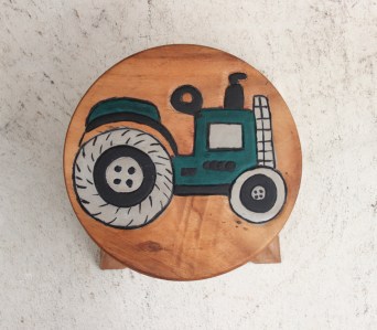 Kids-Stool-Tractor-Green-1